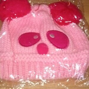 Panda Hat Pink NWOT